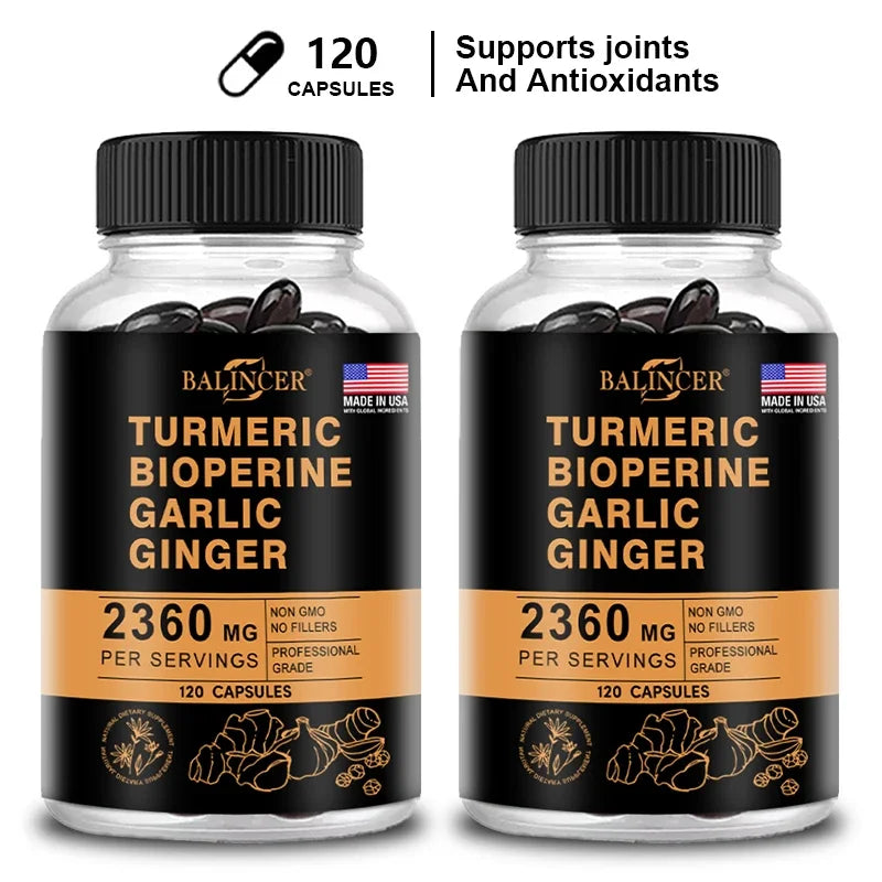 TurmaGold 4-in-1 – Turmeric Ginger & Curcumin Complex (60 Capsules)