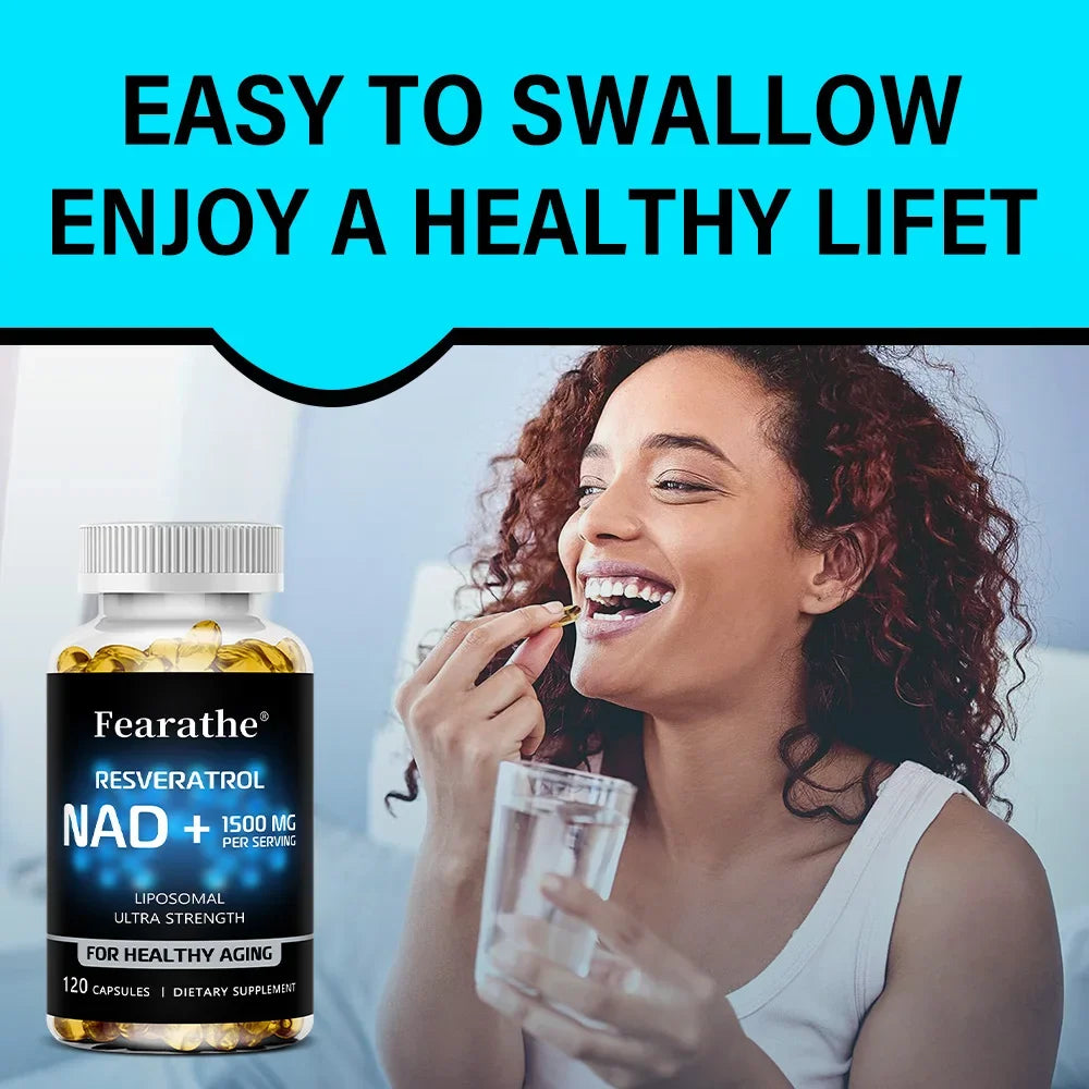 NAD+ Boost – Resveratrol Anti-Aging & Cellular Energy Complex (120 Capsules)
