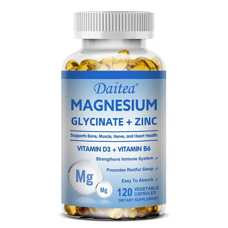 MagZinc Triple – Magnesium, Zinc & D3 Sleep & Bone Support (60 Capsules)
