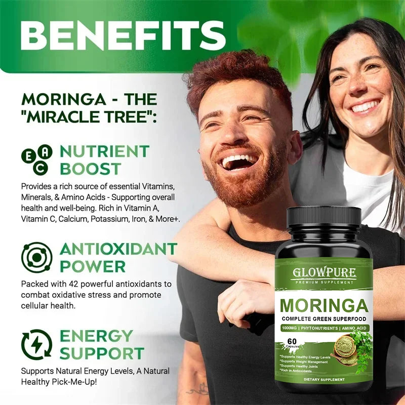 MoringaPure – Superfood Energy, Skin & Immune Support (60 Capsules)