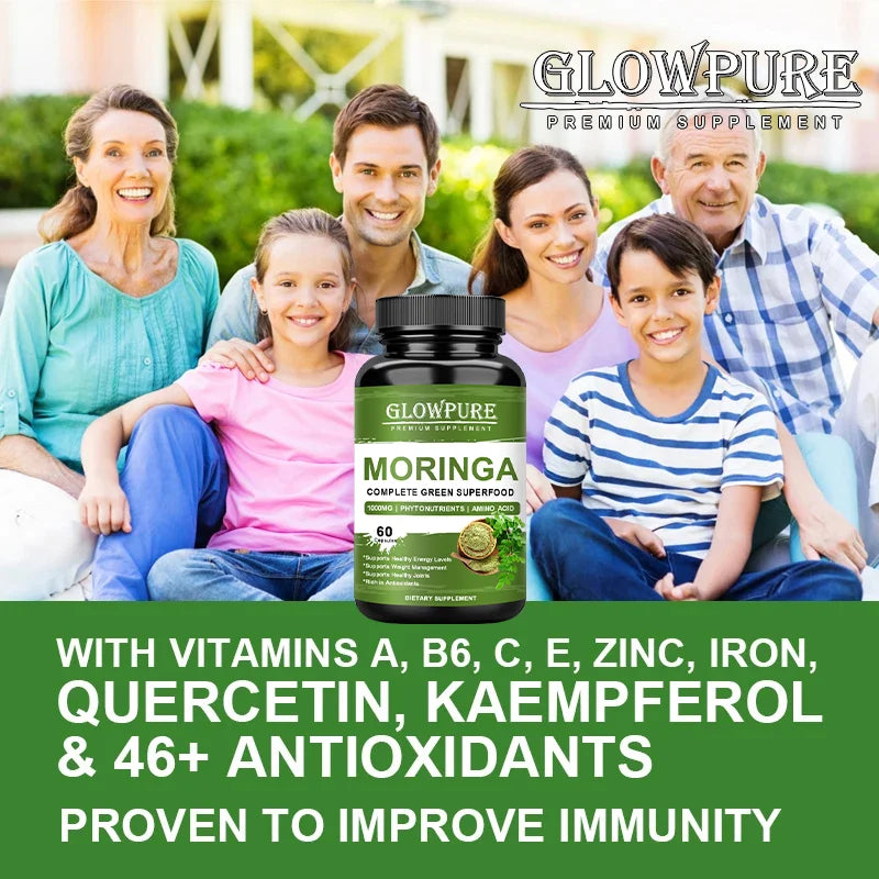 MoringaPure – Superfood Energy, Skin & Immune Support (60 Capsules)