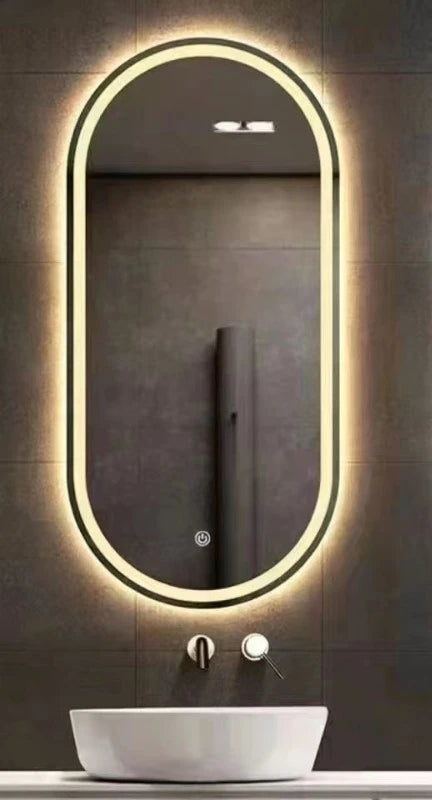 SmartMirror Oval – LED Defogging Bathroom Vanity & Full Body Wall Mirror