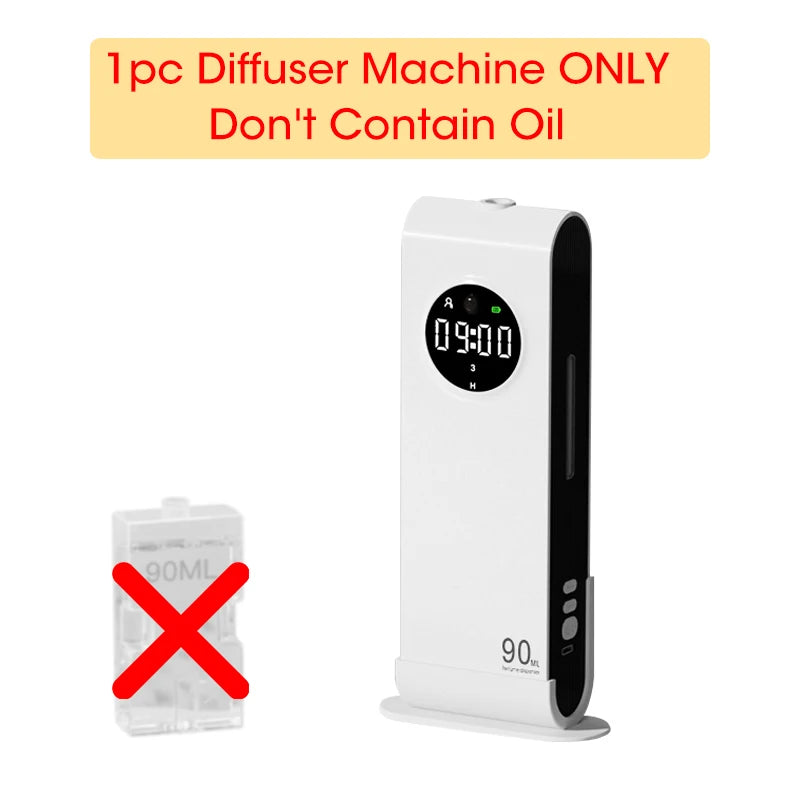 ScentClock – Wall-Mounted Auto Fragrance Diffuser with Clock & USB Recharge