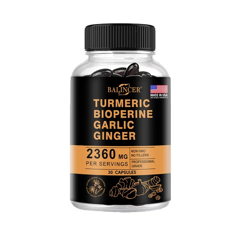TurmaGold 4-in-1 – Turmeric Ginger & Curcumin Complex (60 Capsules)