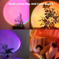 SunsetGlow Lamp – 16-Color LED Sunset Light with Earbuds & Remote Control