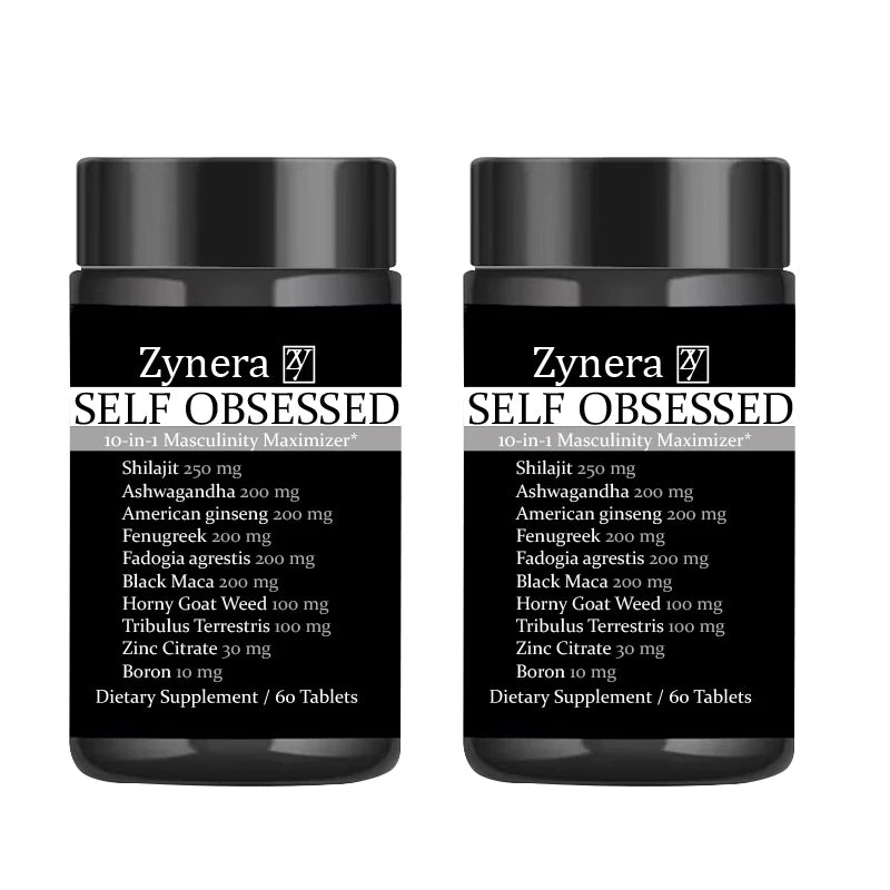 ManForce Trio – Ashwagandha, Shilajit & Maca Men's Vitality Supplement (60 Capsules)
