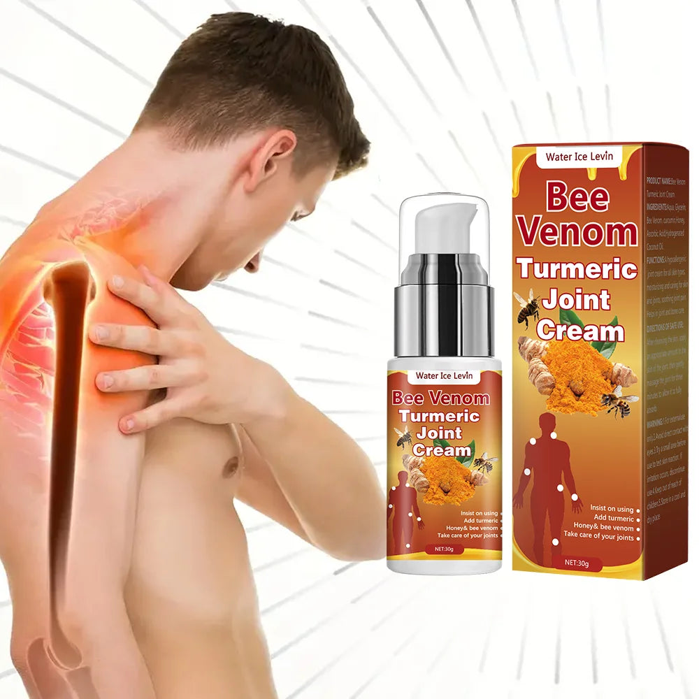 Bee Venom Turmeric Joint Cream – Honey, Glycerin & Vitamin C Daily Moisturizer (All Skin Types)